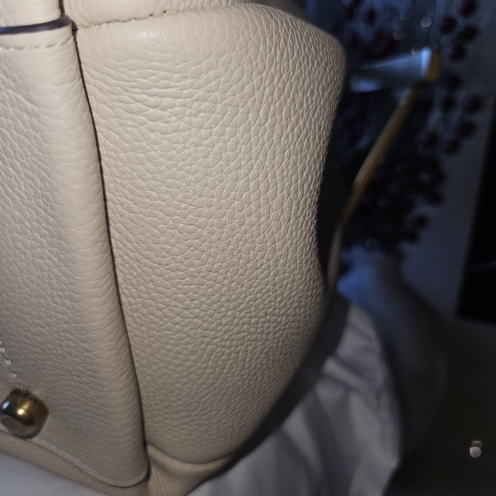 EUC Coach Lana Ivory And Gold Leather Tote Bag - Picture 11 of 16